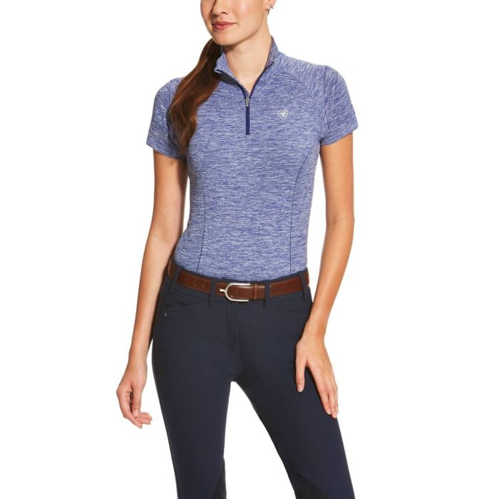 Ariat Ladies Odyssey Seamless 1/4 Zip - Short Sleeve