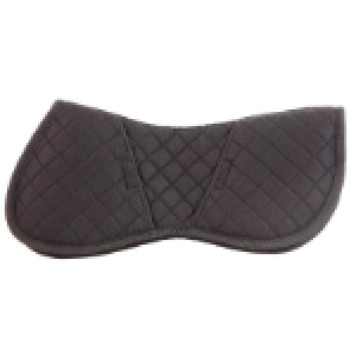 Quilted Half Pad with Inserts - Black