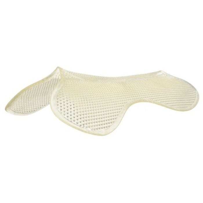 This Western Shaped therapeutic anti slip gel pad is made thicker than the light weight pad - giving it a dual pupose both anti-slip and shock absorbing. It can be used directly onto the skin or between a numnah and the saddle. This special gel is non-tox