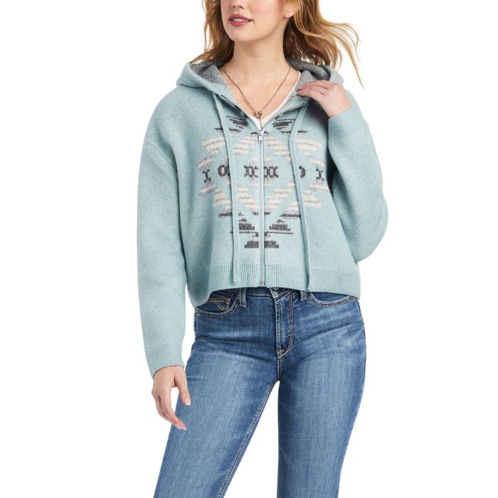 Ariat Ladies Agave Garden Sweater - Arctic