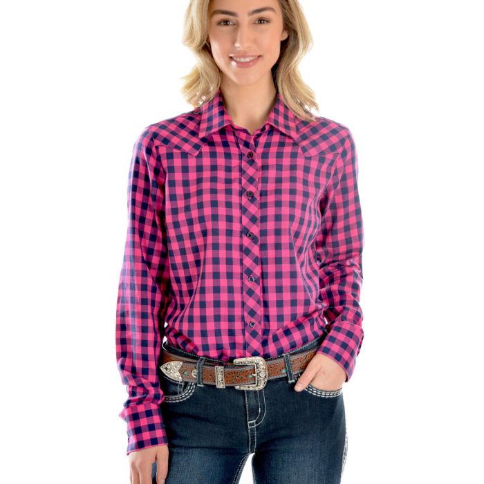 Wrangler Women's Alexa Check L/S Shirt