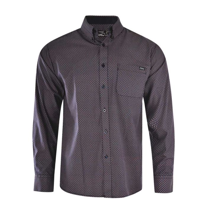 Pure Western Mens Bradley Print Long Sleeve Shirt - Sz S, XL & 3XL Only