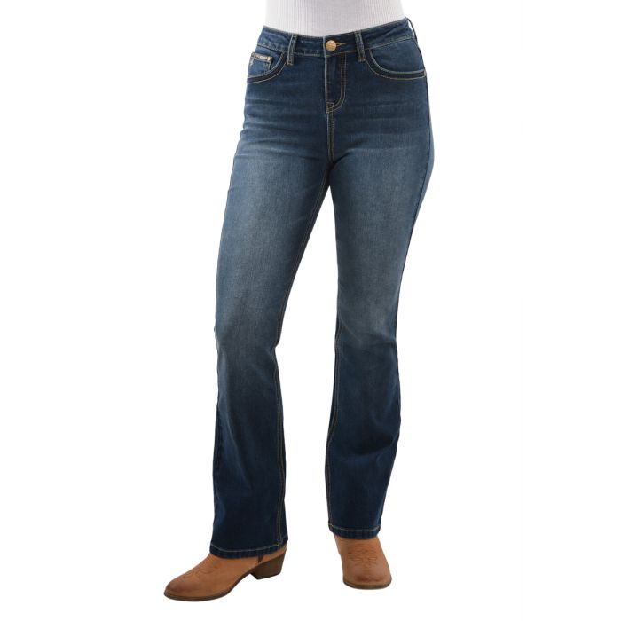 Pure Western Ladies Brady High Waist Boot Cut Jeans