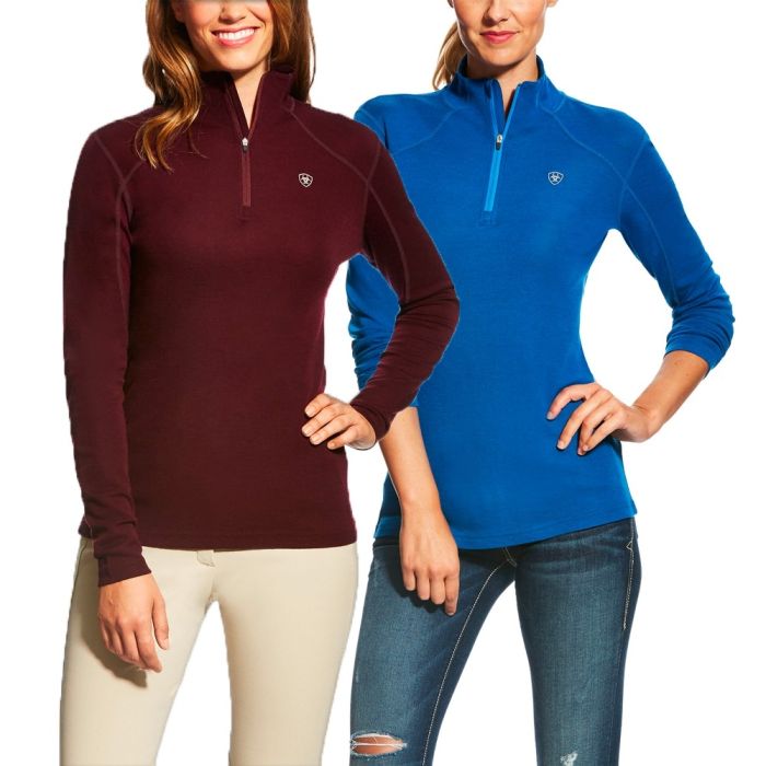 Ladies Casual Clothing - Ariat Womens Cadence 1/4 Zip Wool Pullover