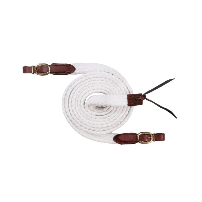 Cottonfields Stockman Reins - White