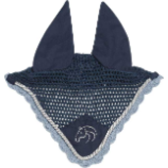 Crochet Bonnet - Navy/Blue