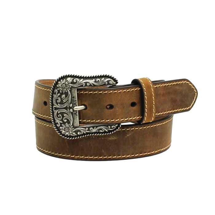 Ariat Distressed Leather Belt - Brown