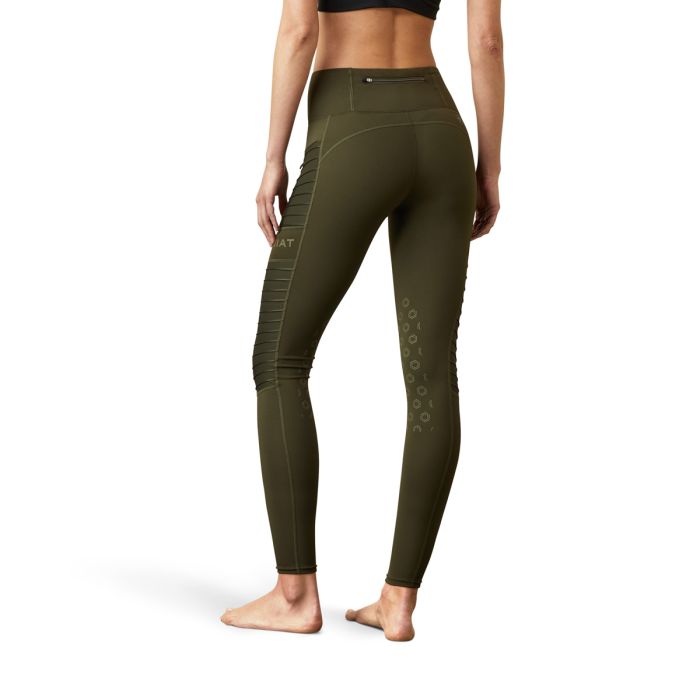 Ariat Womens EOS MOTO Knee Patch Riding Tight - Forest Mist