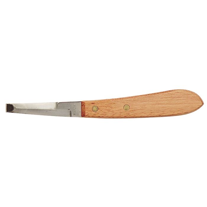 Professional Hoof Knife Double Edge w/Wood Handle