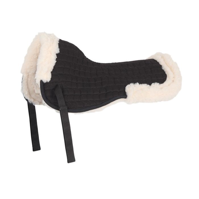 Shires Fully Lined Saddle Half Pad - Black - Full