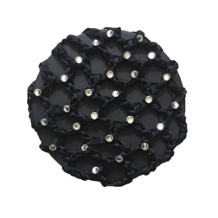 Huntington Hair Net with Diamonte - Black