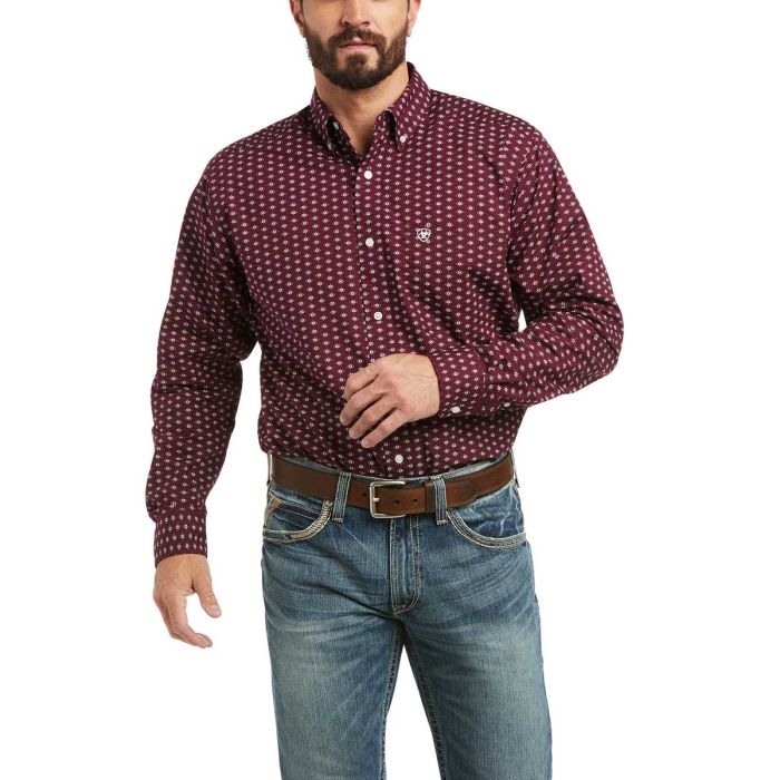 Ariat Men's Kavi Stretch Fitted Long Sleeve Shirt
