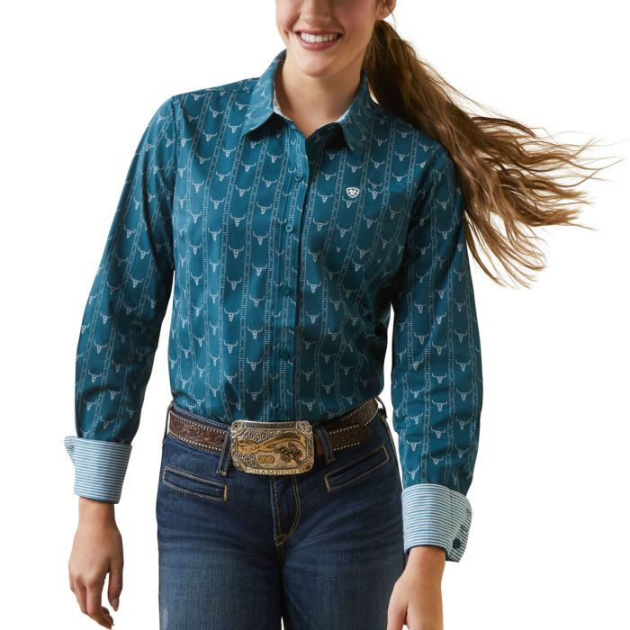 Ariat Ladies Wrinkle Free Kirby Stretch - Steerhead