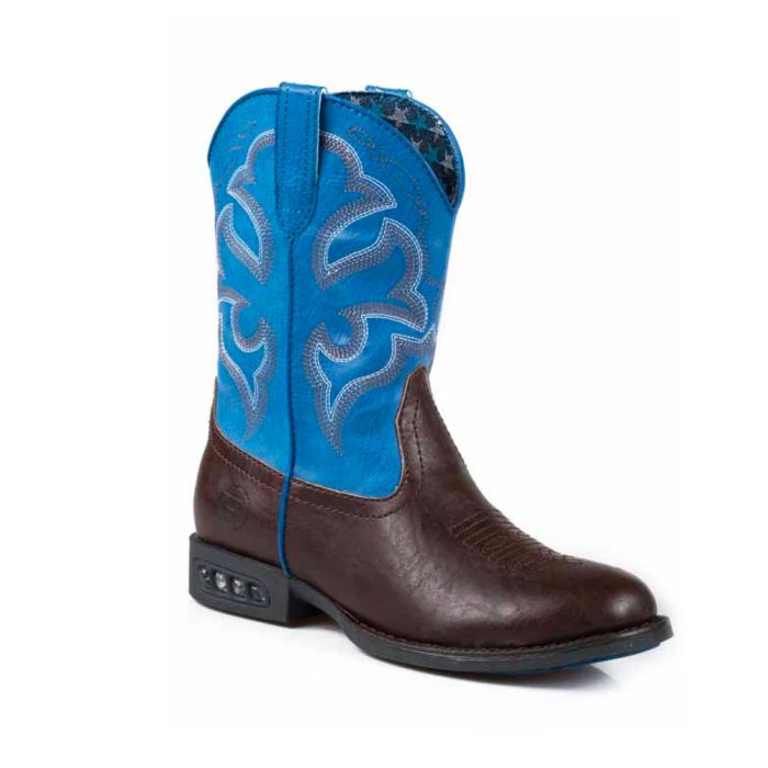 Roper Little Kids Lightening Boots - Blue