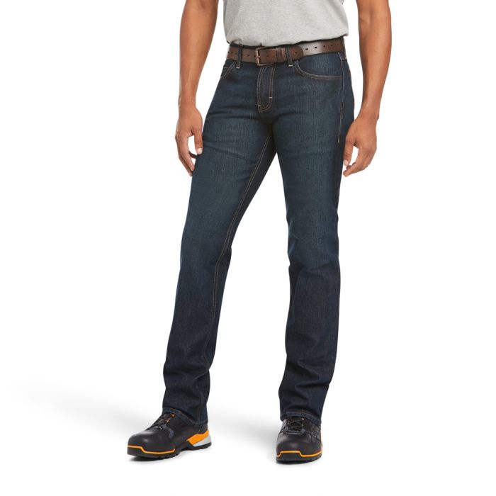 ARIAT Rebar M7 Durastretch Stackable Straight Cut Jeans - Blackstone