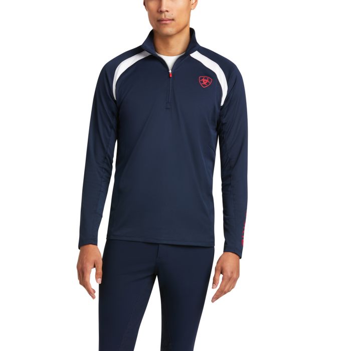 Ariat MENS Sunstopper 2.0 1/4 Zip Top - TEAM
