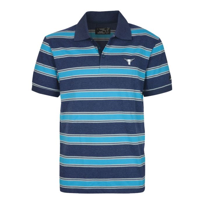 Pure Western Mens Clinton Short Sleeve Polo - C