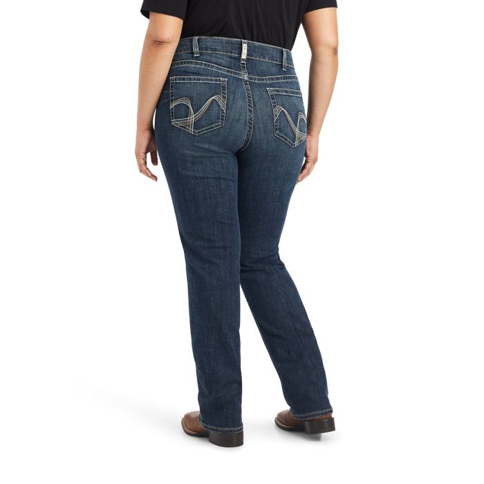 Ariat Womens R.E.A.L. Riding Jeans - Mid Rise - Straight Leg - Freesia - PLUS SIZE