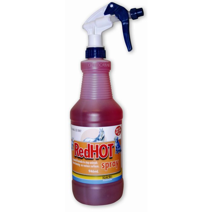 Kelato Red Hot Spray  -  the safe, non toxic way to stop them chewing thing they shouldn't!