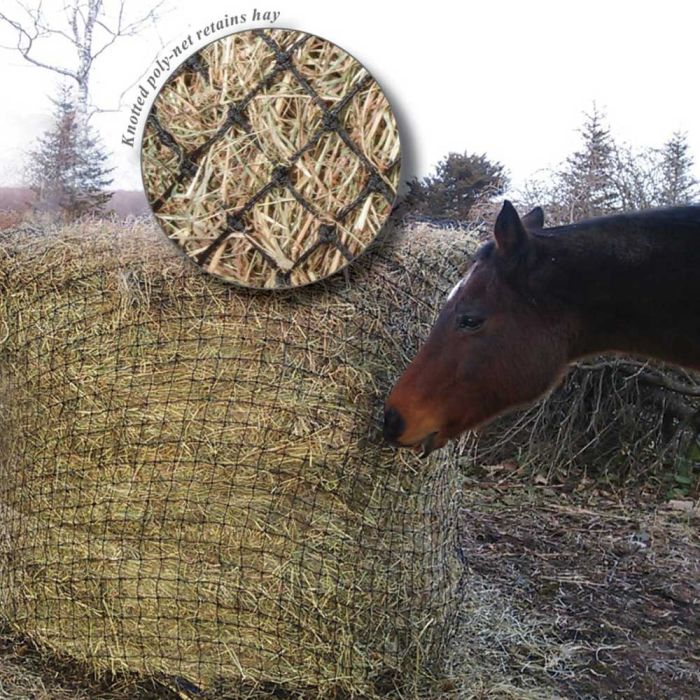 Showmaster Round Bale Poly Slow feed Hay Net 6' * 4'