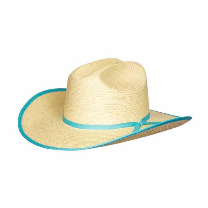 Sunbody Kids Cattleman Hat - Turquoise