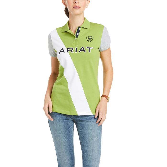 Ariat Ladies Taryn Polo Shirt -  Peridot - Sz XS Only