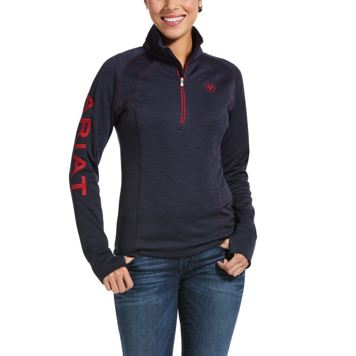 Ariat WMNS Tek Team 1/2 Zip Sweatshirt -  Navy Heather