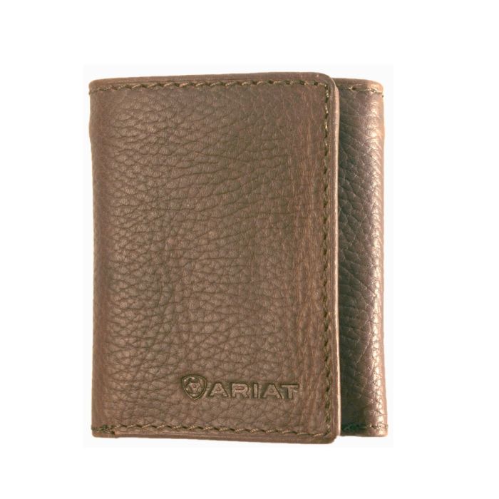 Ariat Men's Tri-Fold Wallet - Distressed Brown