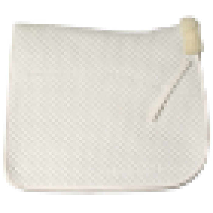 Wool Lined Dressage Saddlecloth - White