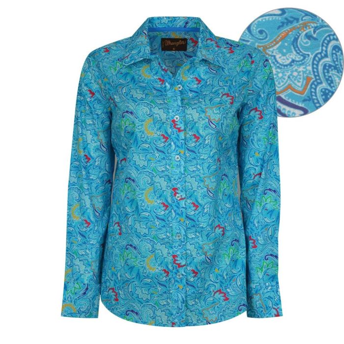 Wrangler Womens Eve Print Long Sleeve Shirt