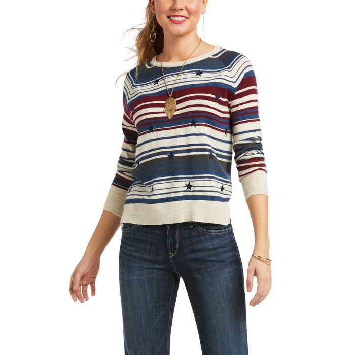 Ariat Ladies You're a Star Sweater -  Multi -  Sz L Only