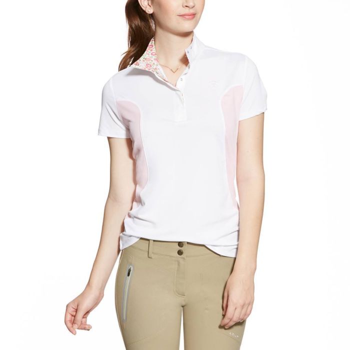 Ariat Ladies Aptos Liberty Show Top - White Blossom