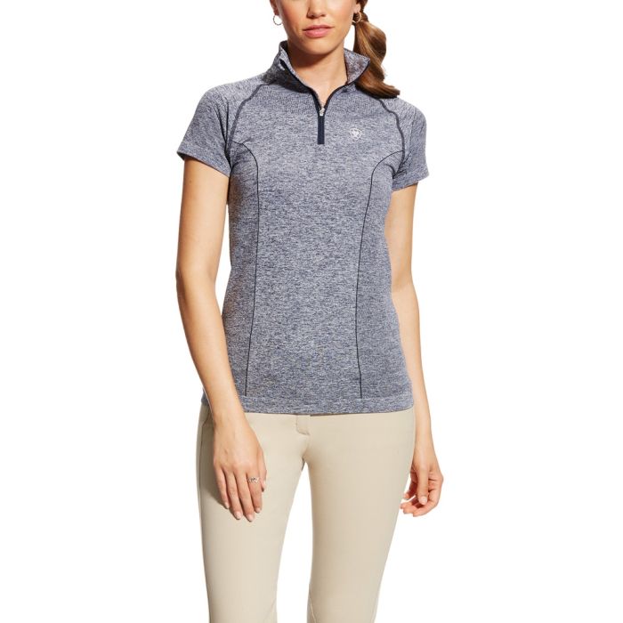 Ariat Ladies Odyssey Seamless 1/4 Zip - Short Sleeve
