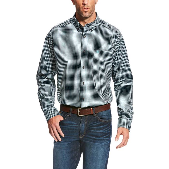 Ariat Men's Pro Series Lehman LS Shirt - Black Check