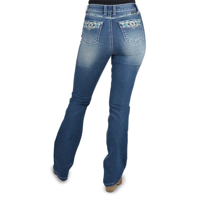 Pure Western Abbi Hi-Waist Boot Cut Jean - 34" leg - Sz 6 Only