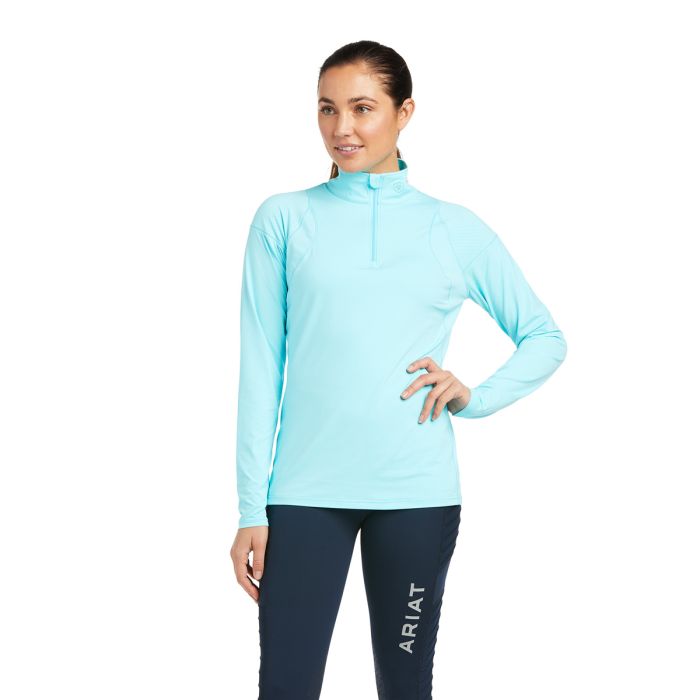 Auburn 1/4 Zip Baselayer - Cool Blue