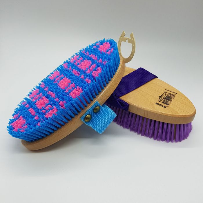 Salmon Beastie Tartan Body Brush 173mm