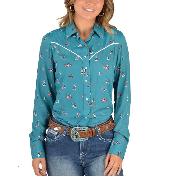 Pure Western Ladies Becca Western L/S Shirt - Sz 14, 16 & 18 Only