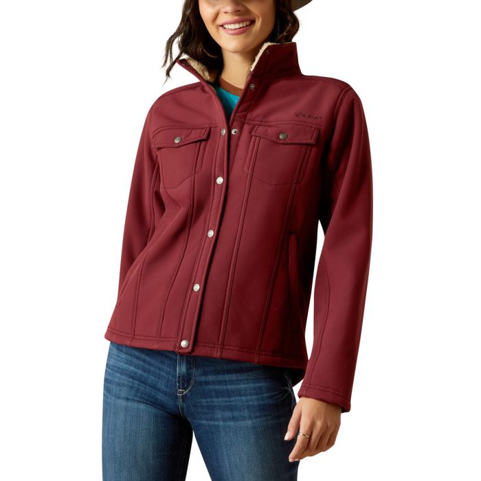 Ariat Womens Berber Back Softshell Jacket - Tawny Port