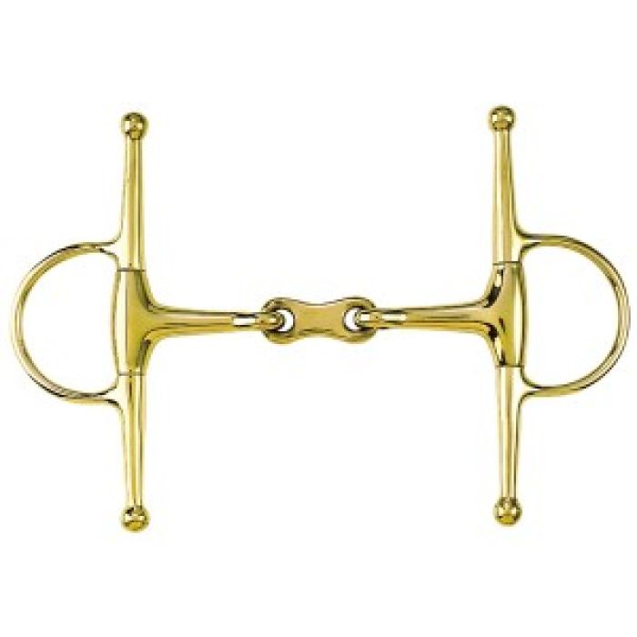 Gold Medal Eggbutt Snaffle w/Full Cheeks and French Mouth - A very good training bit for young horses
