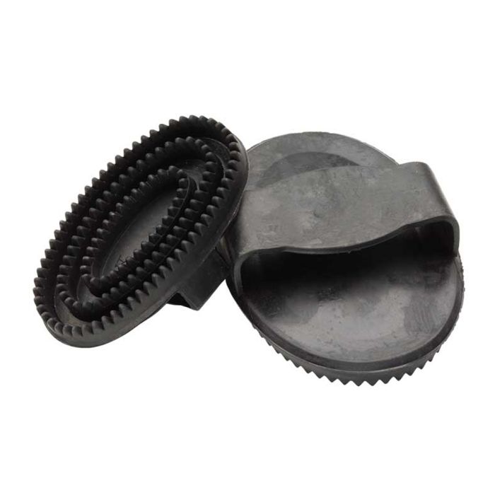 Rubber Curry Comb - Black