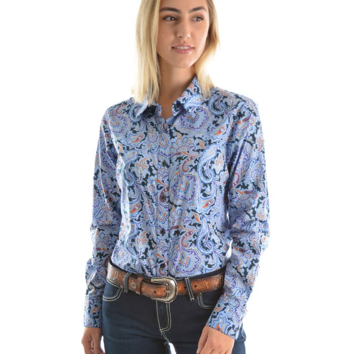 Wrangler Womens Brea Print L/S Shirt
