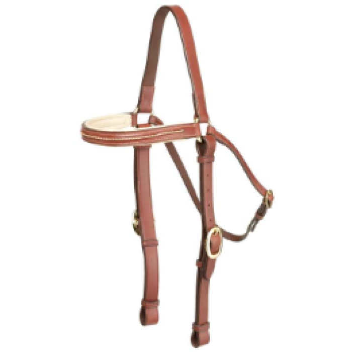 Oregon Plaited Brow Barcoo Bridle - Oak