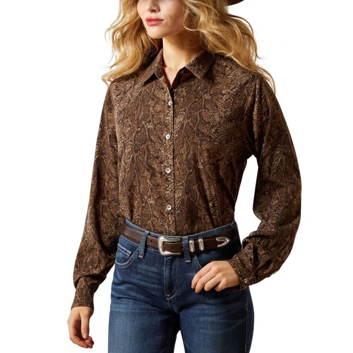 Ariat Ladies Homestyle Shirt - Desert Snake Print