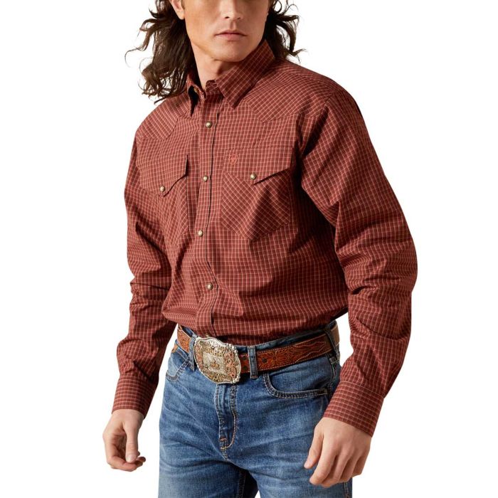 Ariat Men's Pro Series Fabian Fitted Shirt - Red