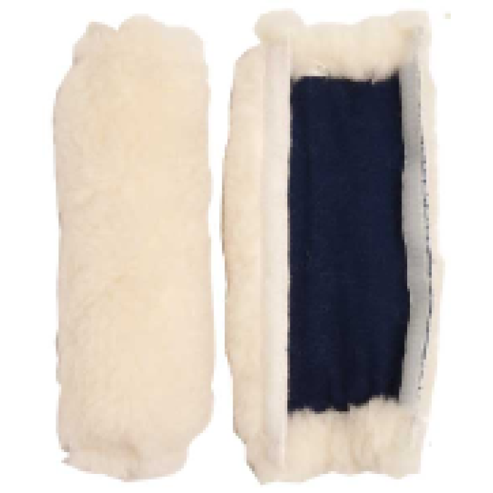 Fleece Cheeks for Bridles - Natural Colour