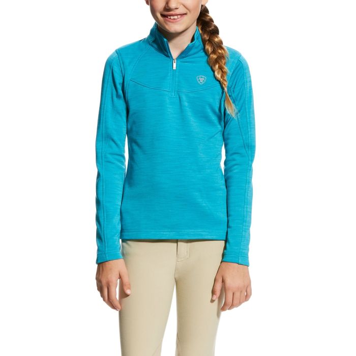 Ariat Girls Conquest 1/2 Zip - Atomic Blue - S