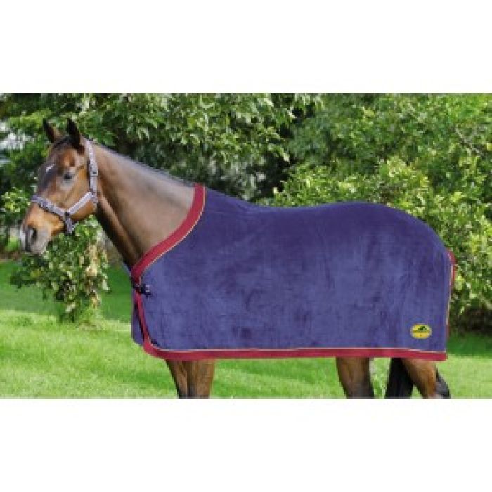 HorseMaster Polar Fleece Rug - Navy/Red
