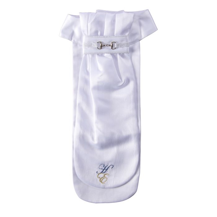 Huntington Stock Tie Snaffle Bit - White