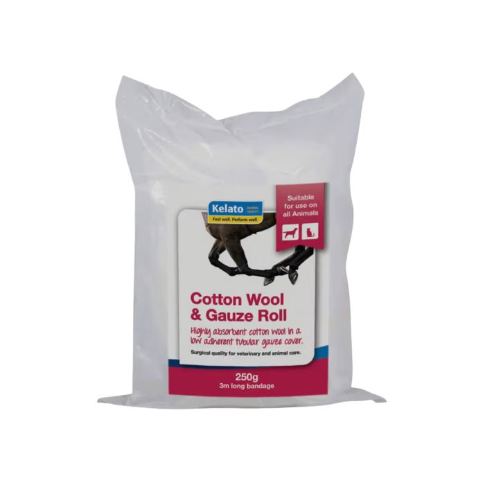 Kelato Cotton Wool % Gauze Roll 250g